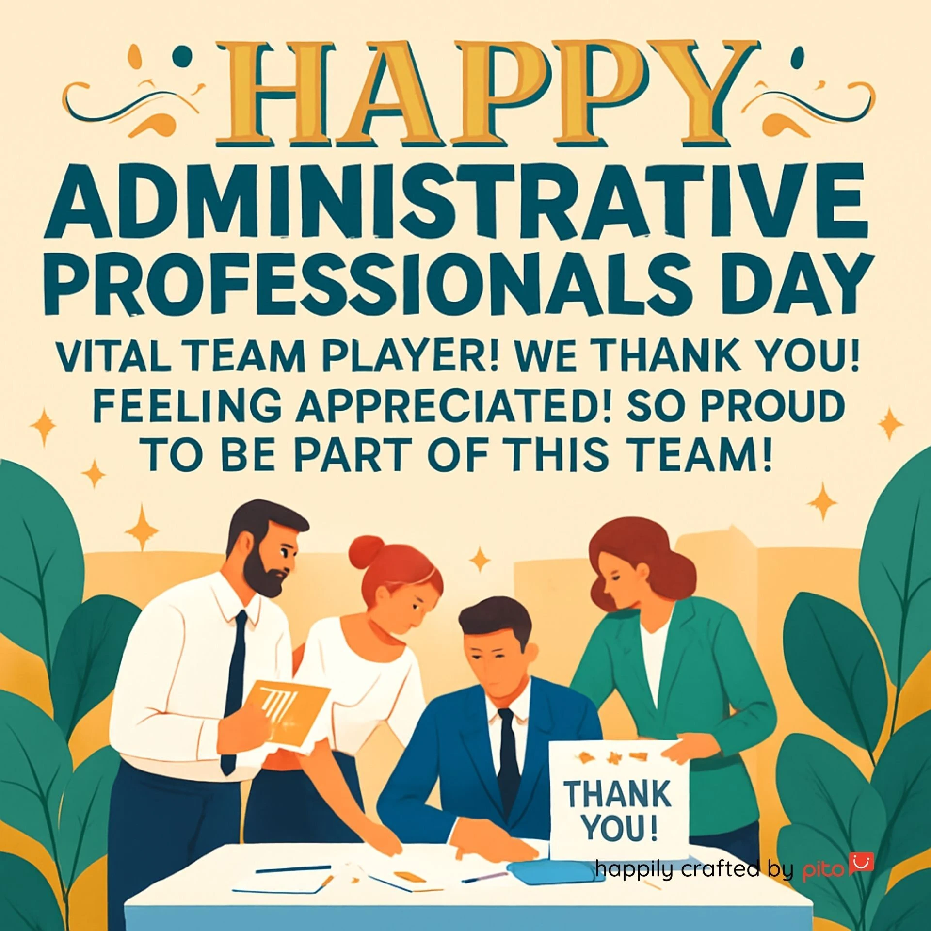 Happy Administrative Professionals Day ecard April HR-Admin