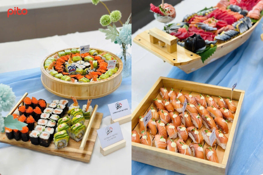 Tiec-buffet-sushi Tiệc buffet sushi