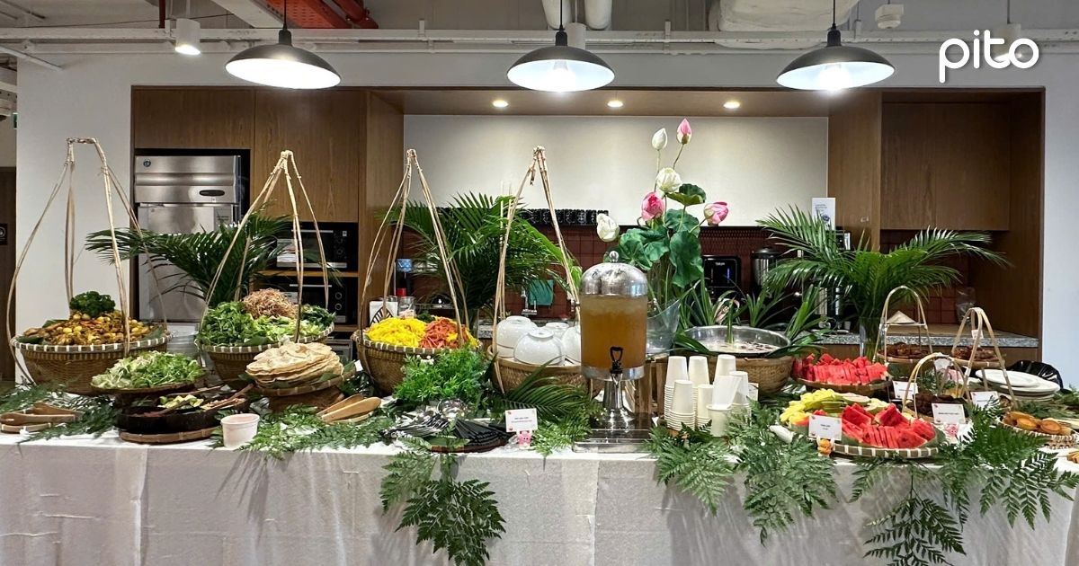 Đón khách quốc tế, thay vì menu Âu, GFT đã biến bữa trưa văn phòng thành trải nghiệm văn hóa