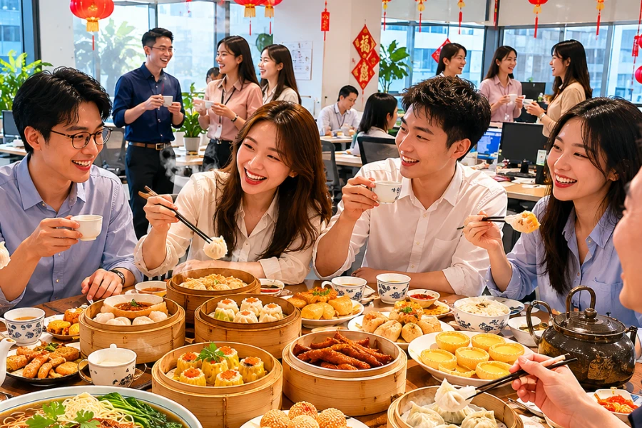 tiec-van-phong-phong-cach-trung-hoa Tiệc văn phòng phong cách Trung Hoa