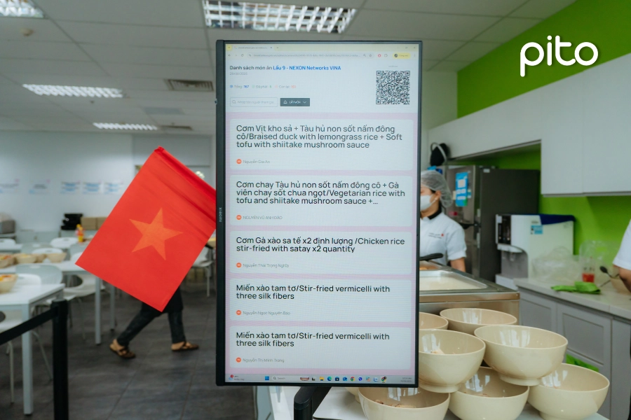Thực đơn cơm văn phòng PITO Cloud Canteen 