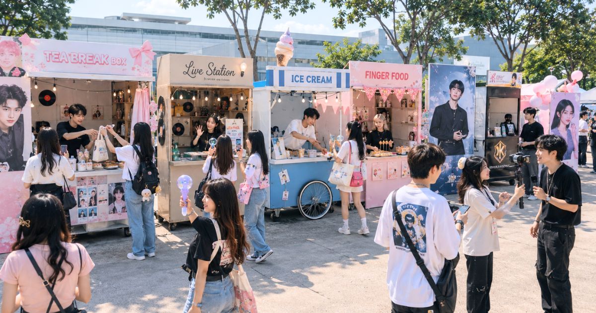 Food Support, Food Truck, Booth Check-in gắn kết fandom cùng nghệ sĩ thần tượng trong các concert PITO