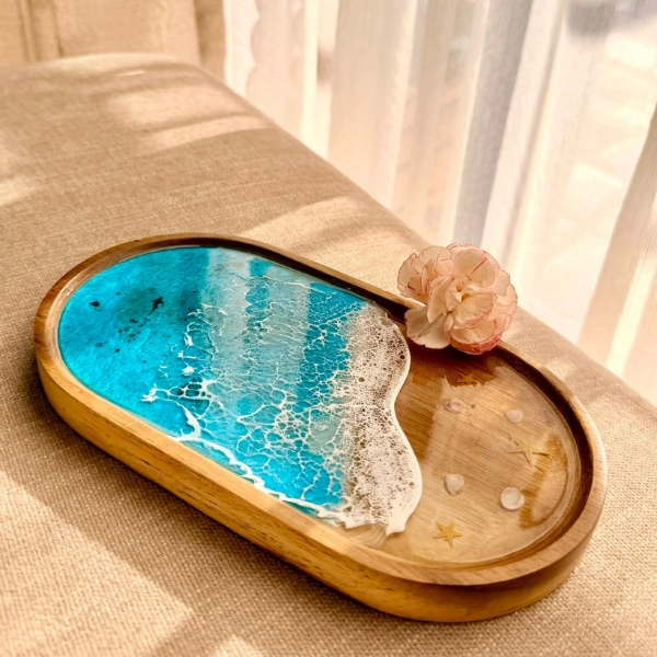 Khay resin đựng trang sức