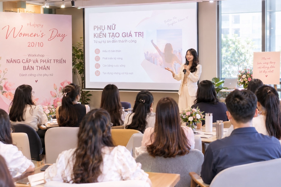 Workshop 20/10 dành cho nhân viên nữ