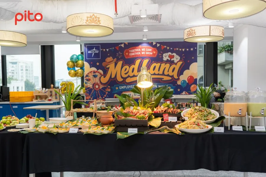 Tiệc trưa buffet thái gắn kết nội bộ (30) Tiệc trưa buffet thái gắn kết nội bộ