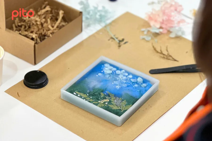 ảnh workshop handmade làm đế ly (1)