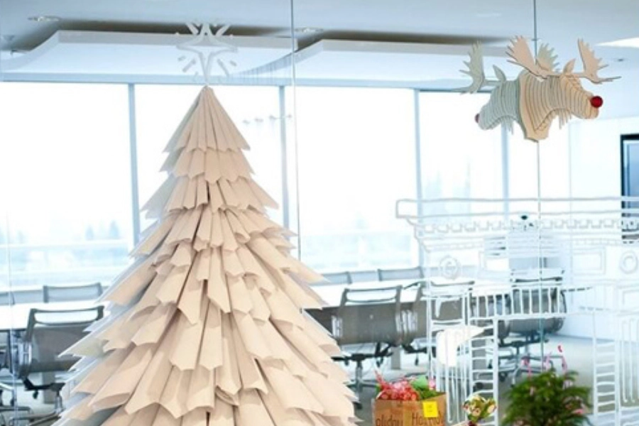 Cây thông Giáng sinh bằng giấy handmade PITO