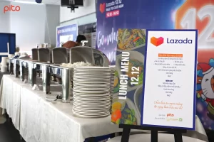 Giải pháp Pop-up Canteen cung cấp cơm văn phòng cho nhân viên Lazada - PITO