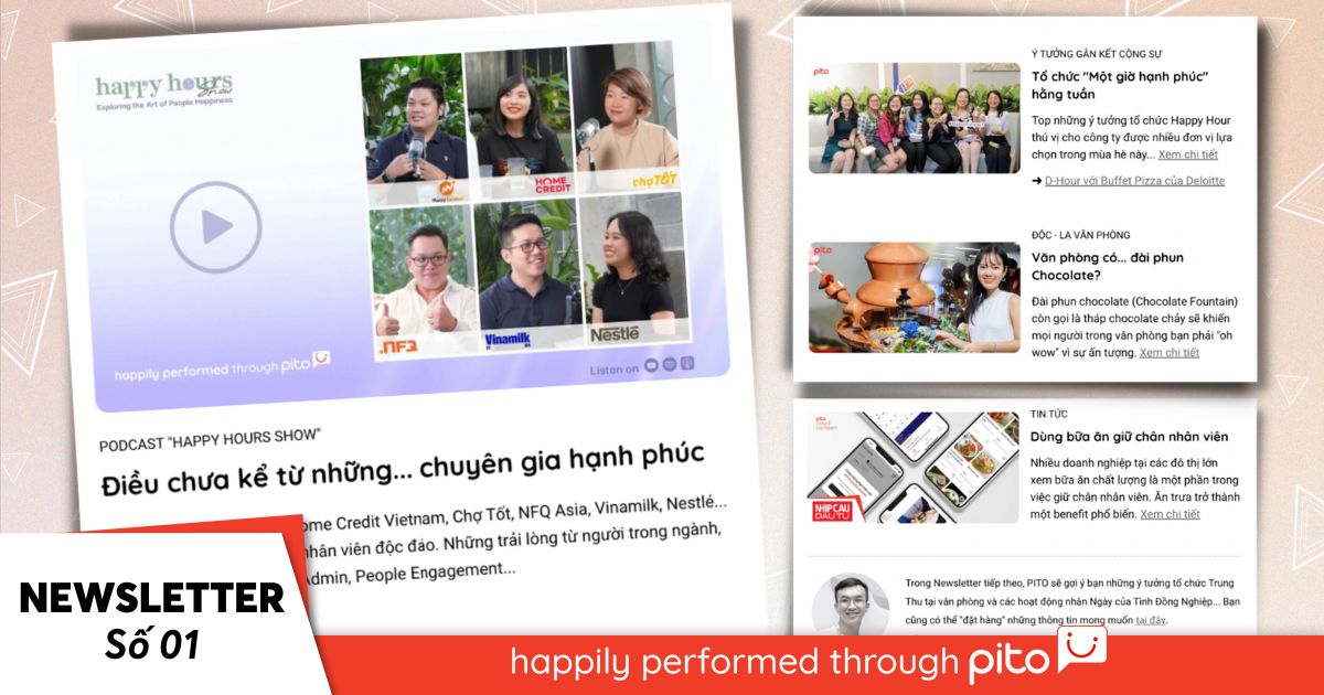 Newsletter 01 PITO Happy Hour gắn kết công ty